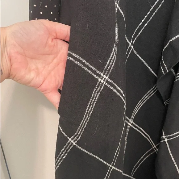 EUC! Akris Punto Contrast Print Black and White Maxi Dress, Size 14 - Picture 7 of 9